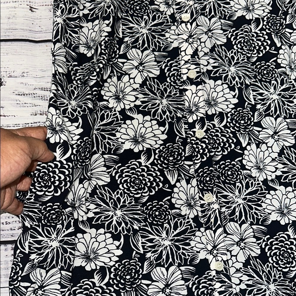 Talbots Floral Button‎ Down Maxi Dress Sz. 4P - Picture 4 of 7